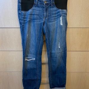 Paige denim boyfriend maternity jeans